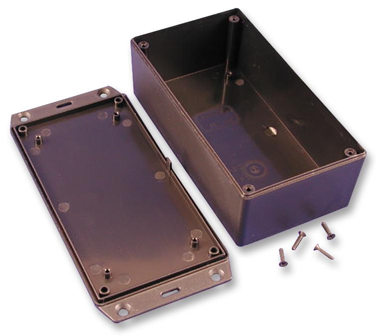1591XXESFLBK BOX, ABS, FLANGED, 193X113X61MM HAMMOND
