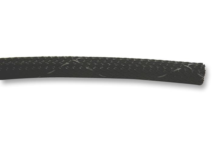 GRP1201/4 BK005 SLEEVING, BRAID, BLK, 3.18MM, 30.5M ALPHA WIRE