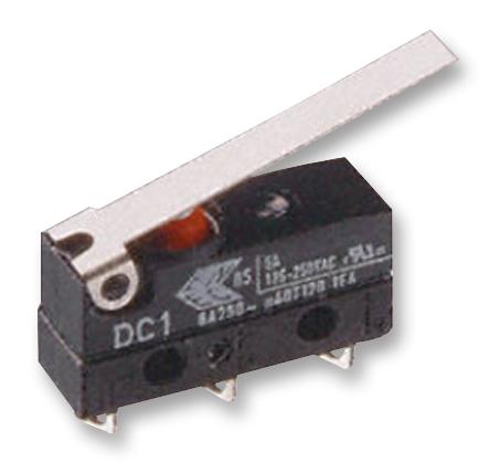 DC2C-A1LC MICROSWITCH, SPDT, MED LEVER ZF ELECTRONICS