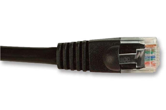 2965-10BK PATCH LEAD, CAT5E, BLACK, 10M VIDEK