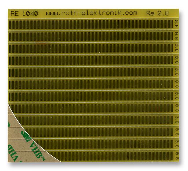 RE1040 CONTACT STRIPS, SELF-ADHES, 0.80MM ROTH ELEKTRONIK