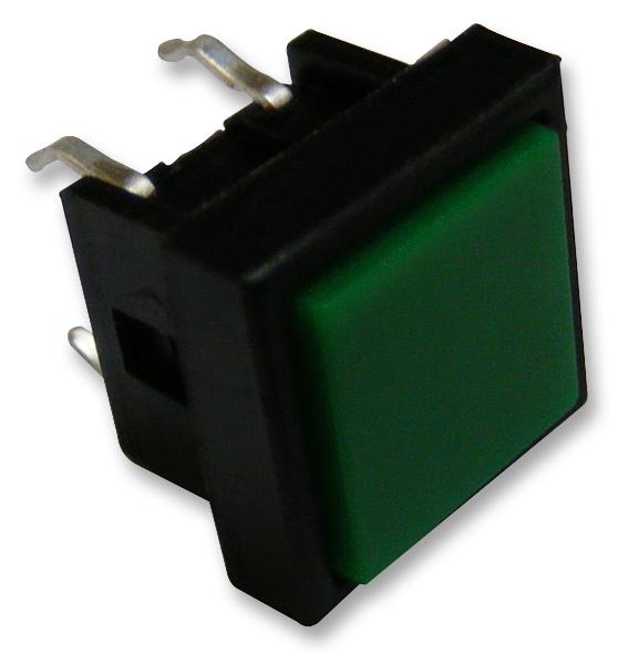 TS0A26 SWITCH, PUSH BUTTON, SQUARE, SPST, GREEN MULTICOMP PRO