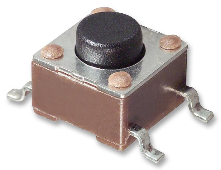 1977223-1 TACTILE SWITCH, 0.05A, 24VDC, 100GF, SMD ALCOSWITCH - TE CONNECTIVITY