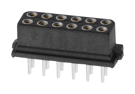 M80-8501242 SOCKET, DOUBLE ROW, PCB, 12WAY HARWIN