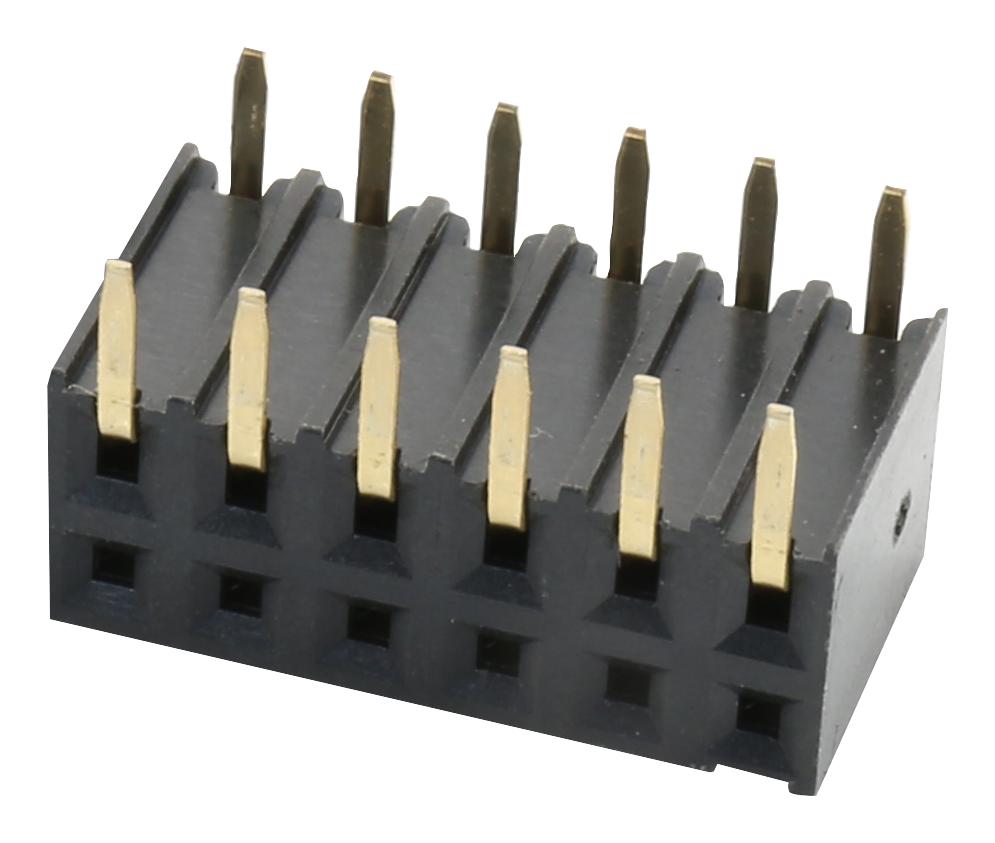 2214BR-12G SOCKET, PCB, 2 ROW, R/A, 12WAY MULTICOMP PRO