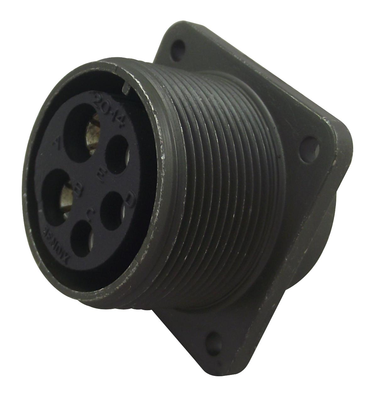 MS3102R20-14S CONNECTOR, CIRCULAR, 5WAY, SIZE 20 AMPHENOL INDUSTRIAL