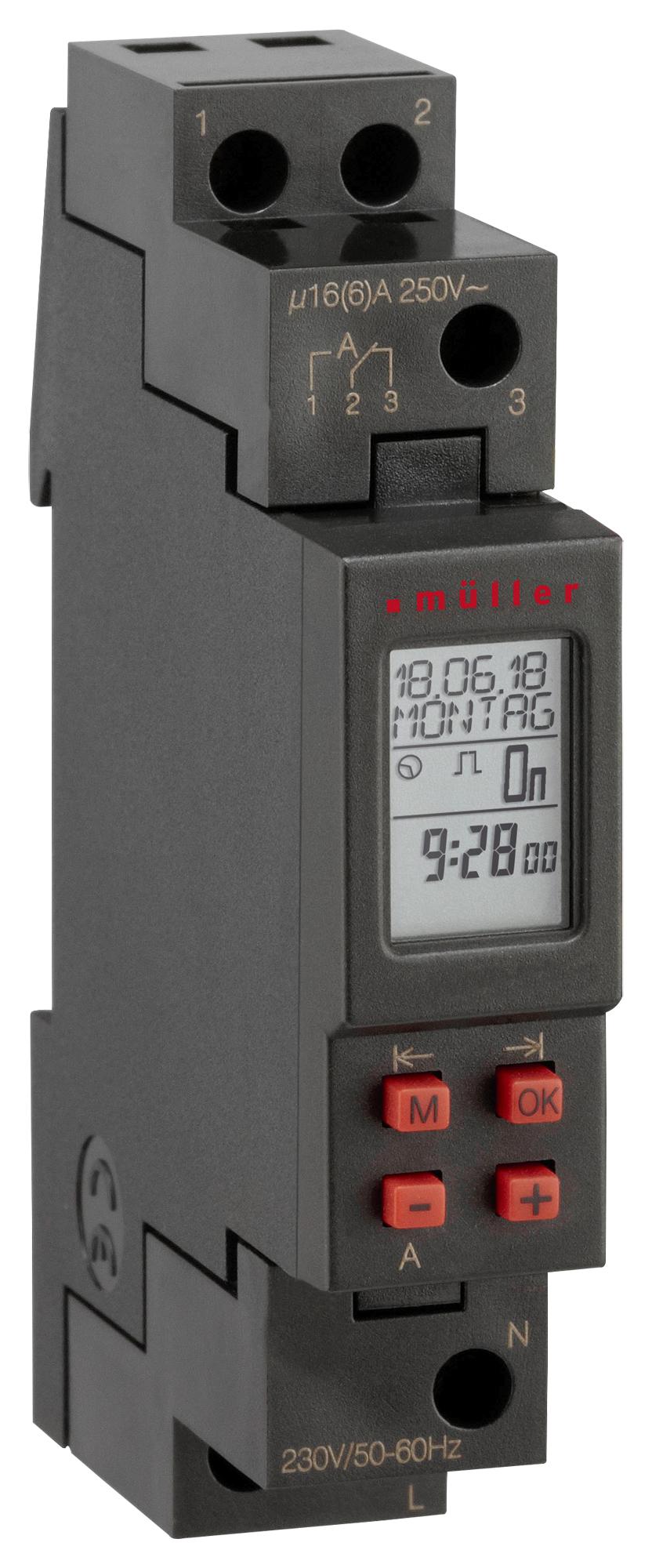 SC08.11 DIGITAL TIME SWITCH 1 CHANNEL MULLER