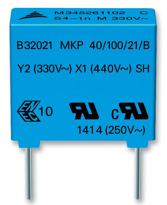 B32024A3334M000 CAP, 0.33µF, 20%, PP EPCOS
