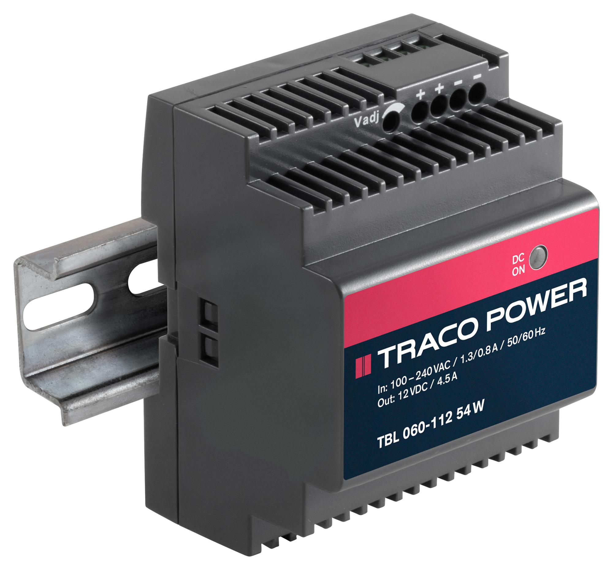 TBL 060-124. POWER SUPPLY, 24V, 60W TRACO POWER