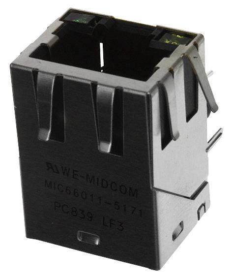 7499211122A JACK, MODULAR, RJ45, 1PORT, 8P8C WURTH ELEKTRONIK