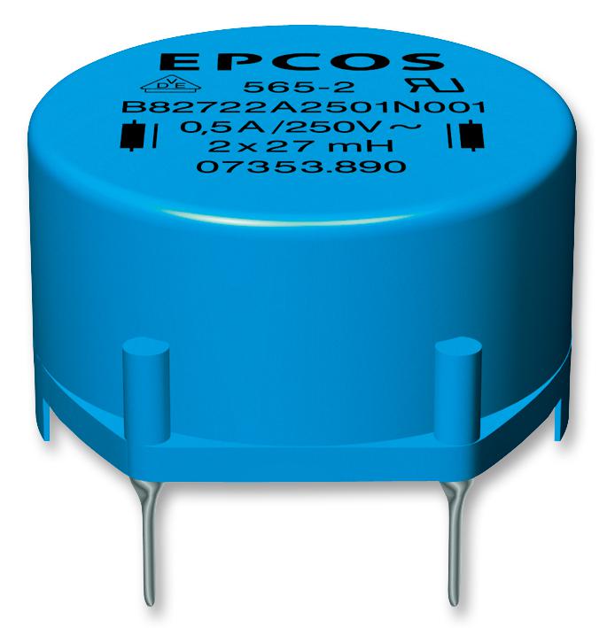 B82722A2202N001 FILTER, COMMON MODE CHOKE, 2.2MH, 2A EPCOS