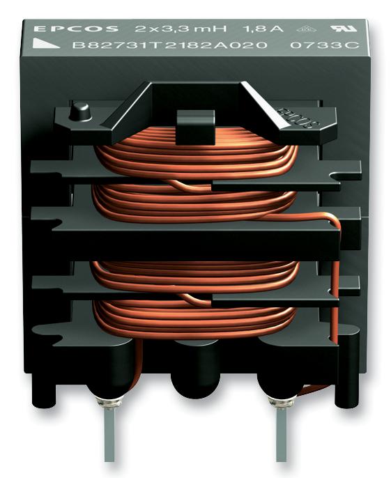 B82731T2182A020 CHOKE, E CORE, 3.3MH, 1.8A EPCOS