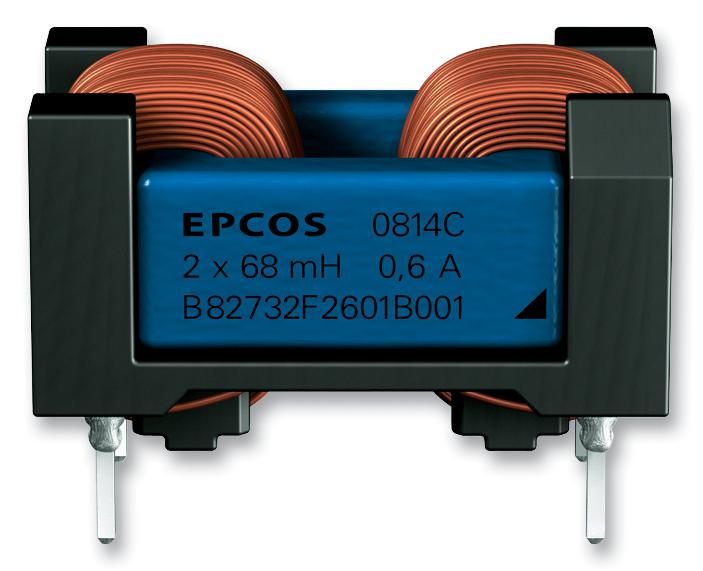 B82732F2801B001 CHOKE, FRAME CORE, 39MH, 0.8A EPCOS