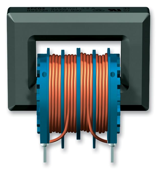 B82734R2142B030 CHOKE, D CORE, 39MH, 1.4A EPCOS
