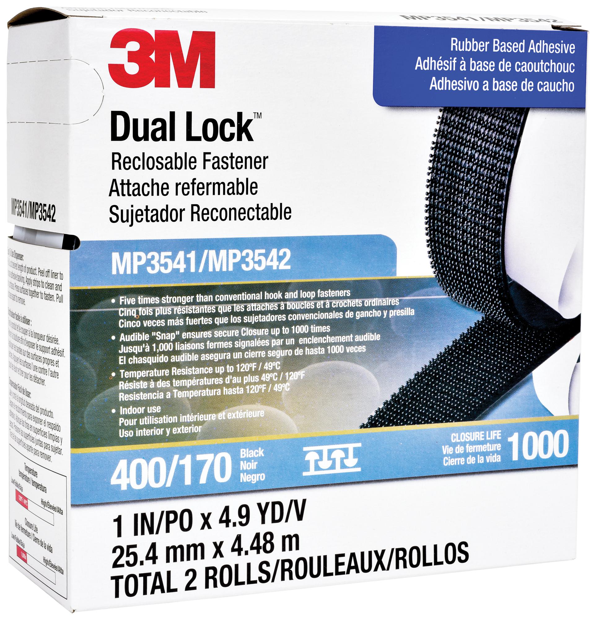 MP-3541/42 BLACK FASTENER, HOOK AND LOOP, 4.48 M 3M
