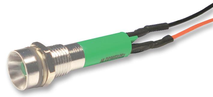 NLD29W913550500 LED INDICATOR, 24V GRN NLD ELECTRONIC