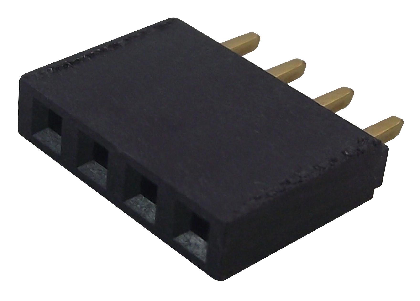 SSQ-104-01-G-S RECEPTACLE, 2.54MM, SINGLE, 4WAY SAMTEC