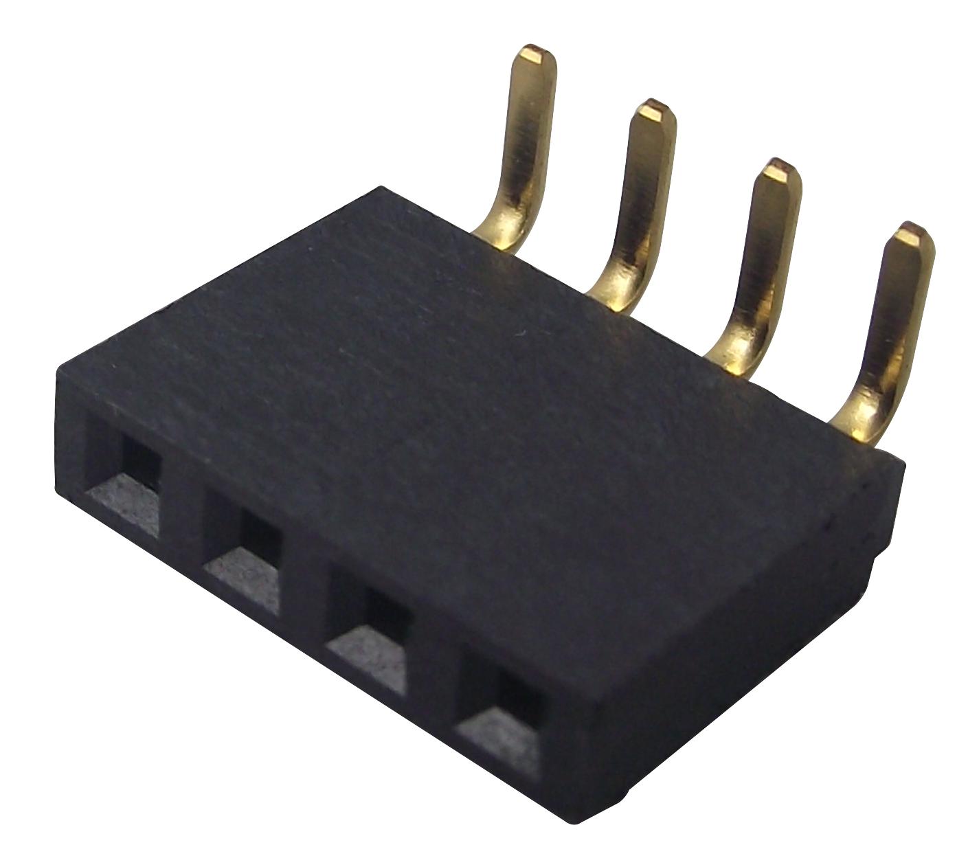 SSW-104-02-G-S-RA RECEPTACLE, 2.54MM, R/A SINGLE, 4WAY SAMTEC