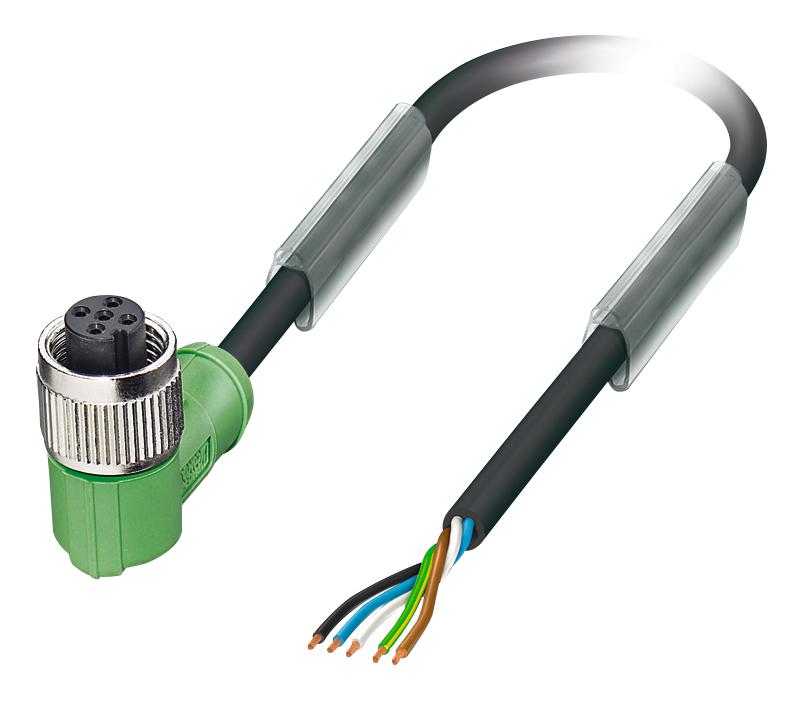 1669877 SENSOR CORD, 5P, M12 RCPT-FREE END, 5M PHOENIX CONTACT