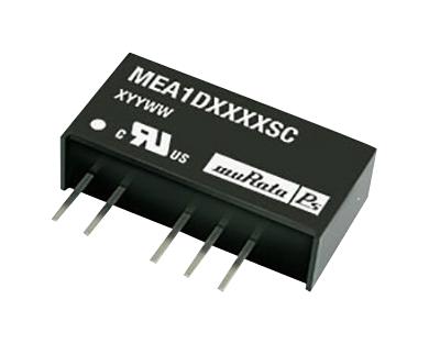 MEA1D0512SC CONVERTER, DC/DC, SIL, 1W, 12V MURATA POWER SOLUTIONS