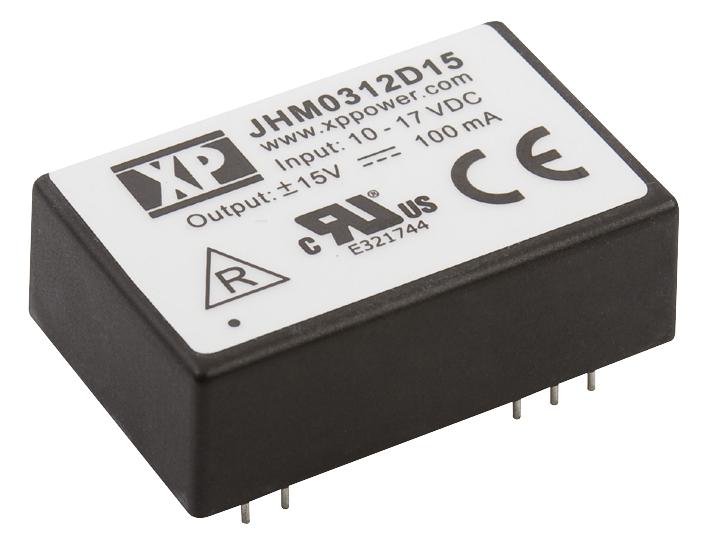 JHM0312D15 DC-DC CONVERTER, MEDICAL, 2 O/P, 3W XP POWER