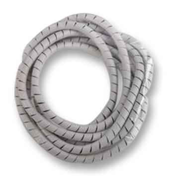 161-41202 SLEEVING, SPIRAL, PE, 9MM, GRY, 30M HELLERMANNTYTON
