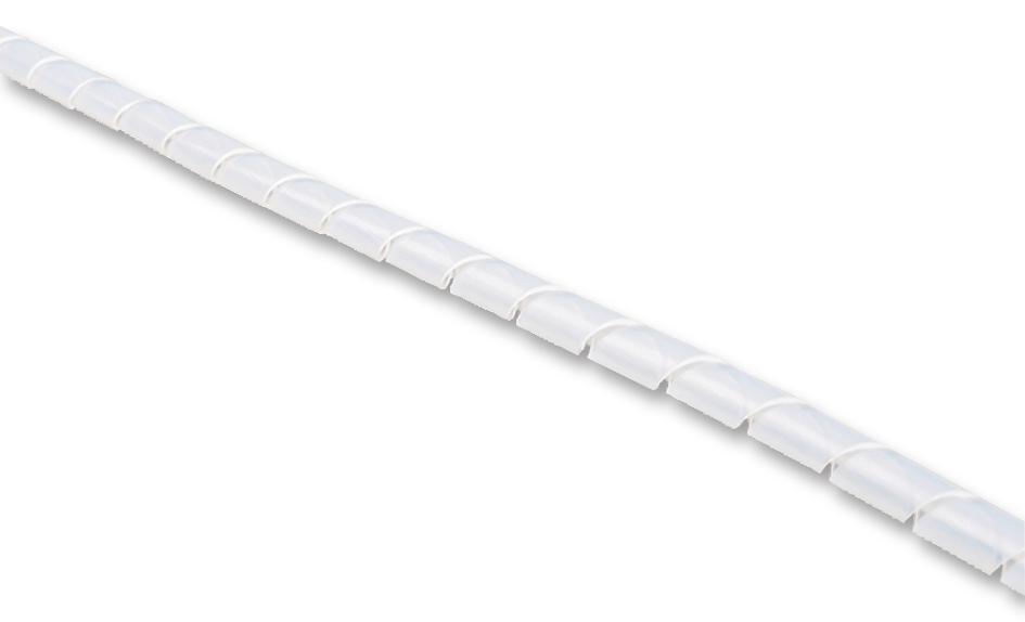 161-45100 SLEEVING, SPIRAL, PTFE, 4MM, 5M HELLERMANNTYTON