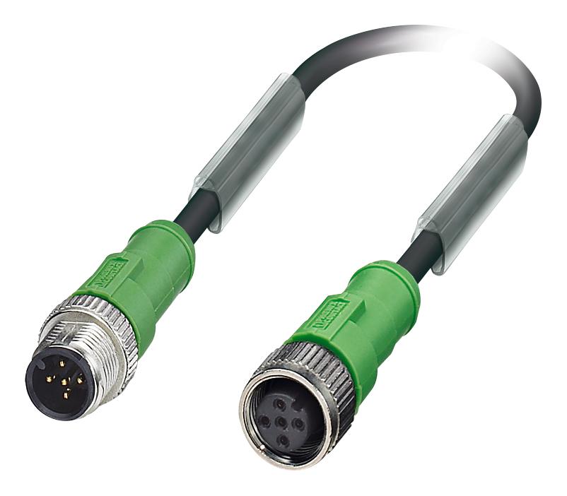 1681583 SENSOR CORD, 5P, M12 PLUG-M12 RCPT, 0.3M PHOENIX CONTACT