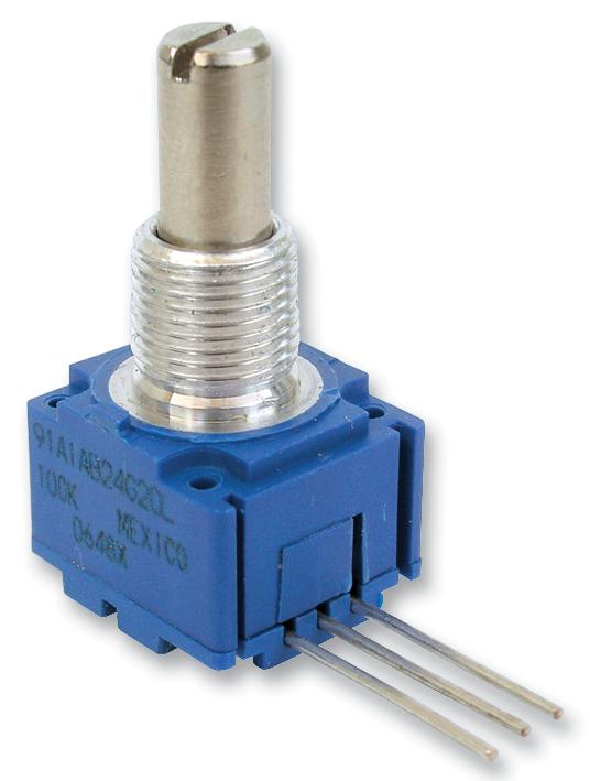 91R1A-R22-B20L POT, ROTARY, 100KOHM, 22MM, 20% BOURNS