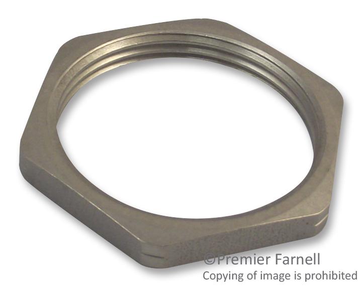 52003500 LOCKNUT, BRASS, PG9, NICKEL, SKINDICHT LAPP KABEL