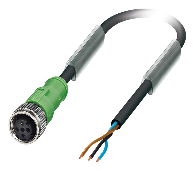 1694486 SENSOR CORD, 3P, M12 RCPT-FREE END, 1.5M PHOENIX CONTACT