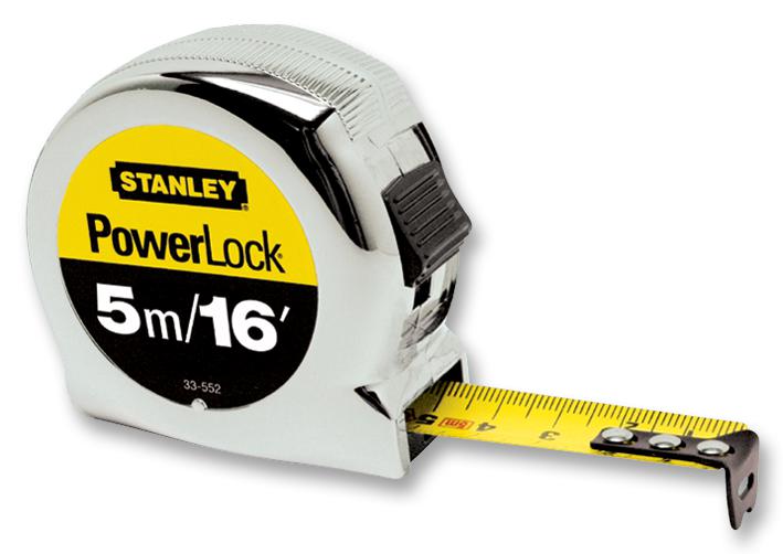 33-553 TAPE MEASURE, MICROPOWERLOCK 5M/16" STANLEY
