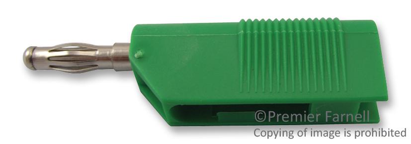 25.403.4 PLUG, 4MM, STACKABLE, GREEN MULTICOMP