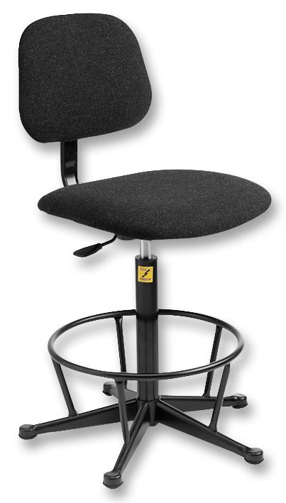 121-0016 ESD CHAIR WITH GLIDES, FOOTRING MULTICOMP