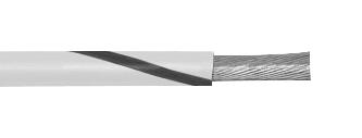 3055 WB001 HOOK-UP WIRE, 0.81MM2, WHT/BLK, 305M ALPHA WIRE