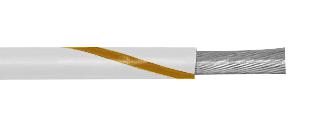 3057 WN005 HOOK-UP WIRE, 16AWG, BROWN/WHITE, 30M ALPHA WIRE
