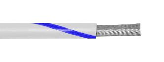 1856 WU005 HOOK-UP WIRE, 20AWG, WHT/BLU, 30M ALPHA WIRE
