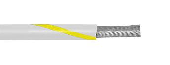 1856 WY005 HOOK-UP WIRE, 20AWG, WHT/YEL, 30M ALPHA WIRE