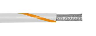 3051 WO001 WIRE, WH/OR, 22AWG, 7/30AWG, 304.8M ALPHA WIRE