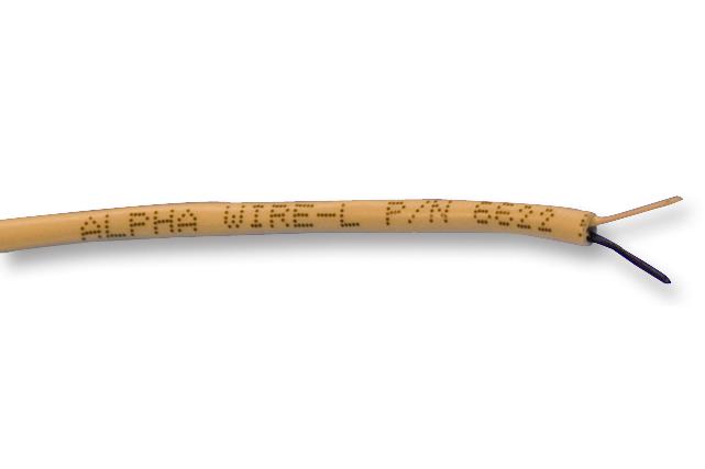 6653 WH005 CABLE, 18AWG, 3 CORE, WHITE, 30.5M ALPHA WIRE