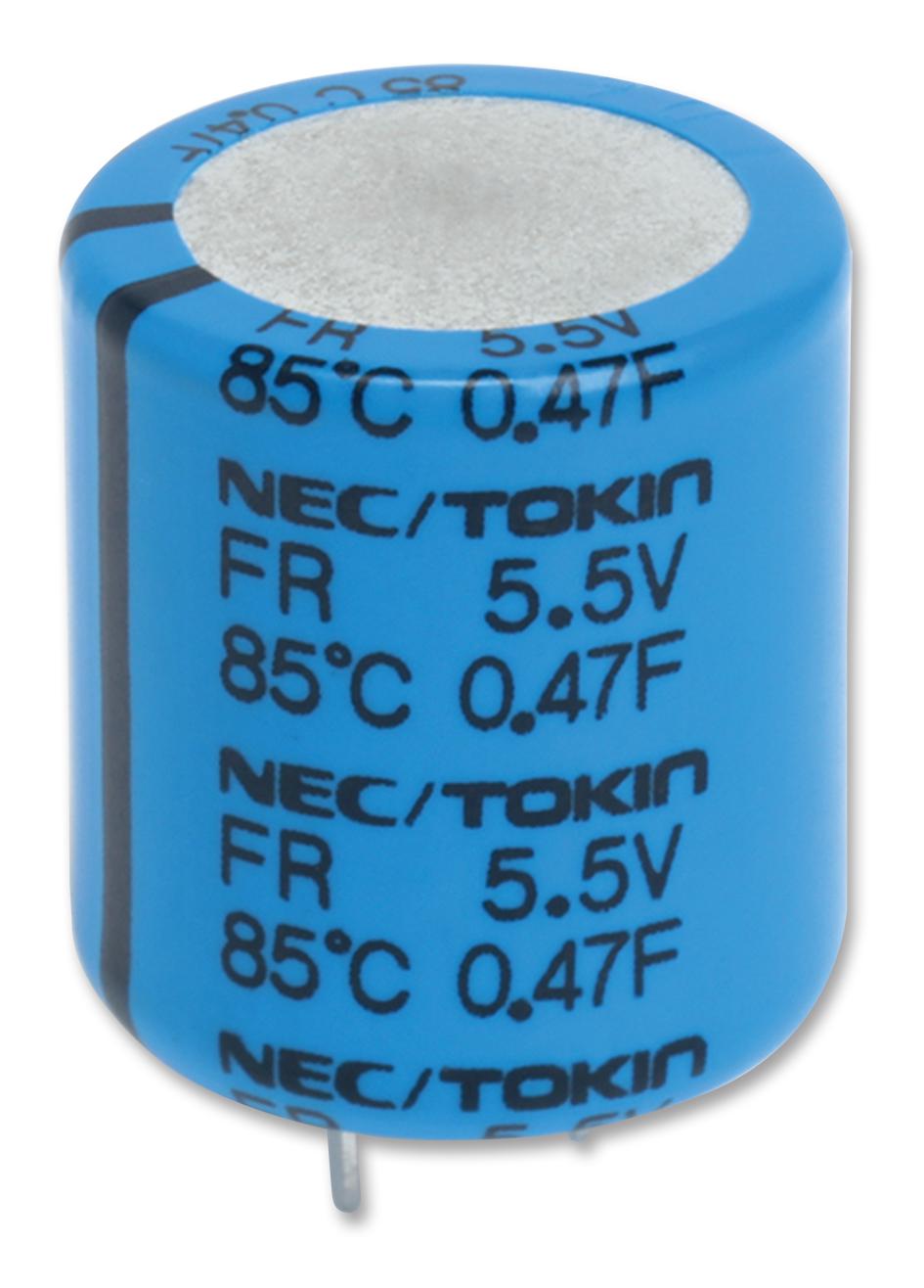 FR0H474ZF CAP, 0.47F, 5.5V, SUPER CAP, RADIAL KEMET