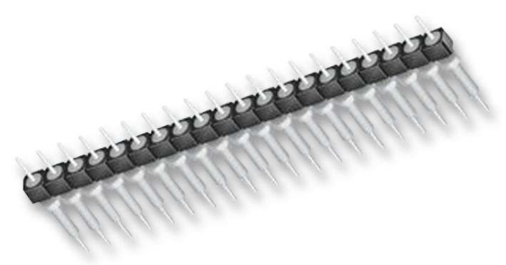 BBS-123-G-C HEADER, 2.54MM, PCB, 1X23WAY SAMTEC