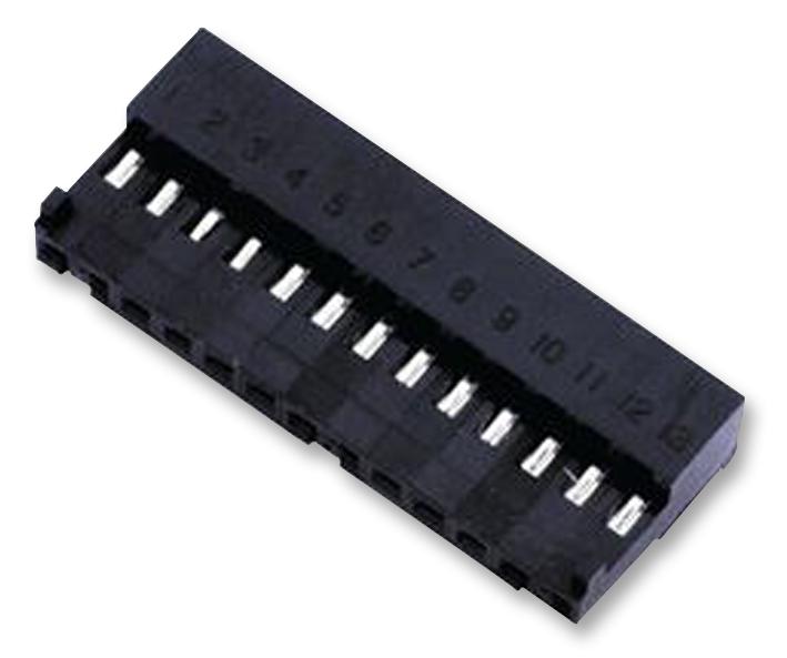 3-643813-6 CONNECTOR, MTA-100, 6WAY AMP - TE CONNECTIVITY
