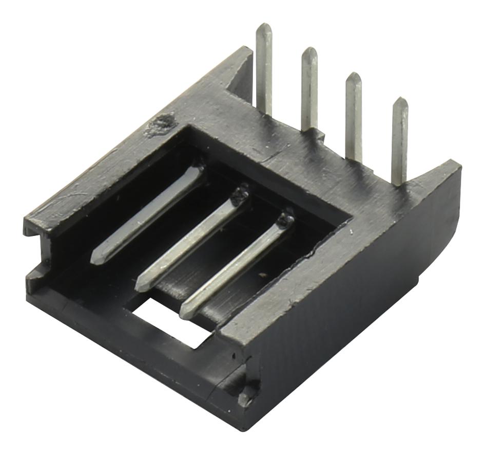 280378-1 HEADER, SHROUDED, R/A, 4WAY AMP - TE CONNECTIVITY