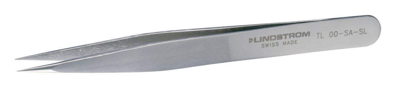 TL 00-SA SL TWEEZERS, FLAT EDGE STRONG TIPS LINDSTROM