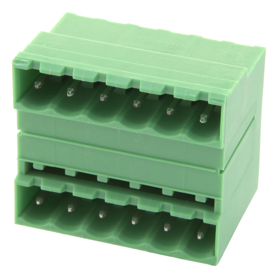 MDSTB 2,5/6-G1-5,08 HEADER, PCB, DOUBLE, 5.08MM, 6WAY PHOENIX CONTACT
