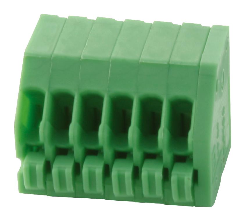 PTSA0,5/ 6-2,5-Z TERMINAL BLOCK, WIRE TO BRD, 6POS, 20AWG PHOENIX CONTACT