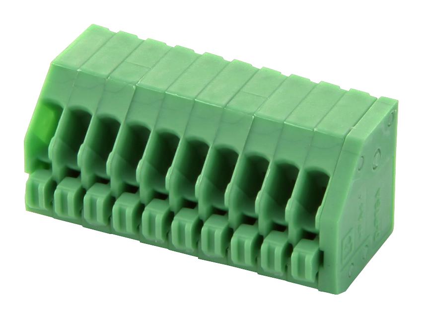 PTSA0,5/10-2,5-Z TB, WIRE TO BRD, 10POS, 20AWG PHOENIX CONTACT