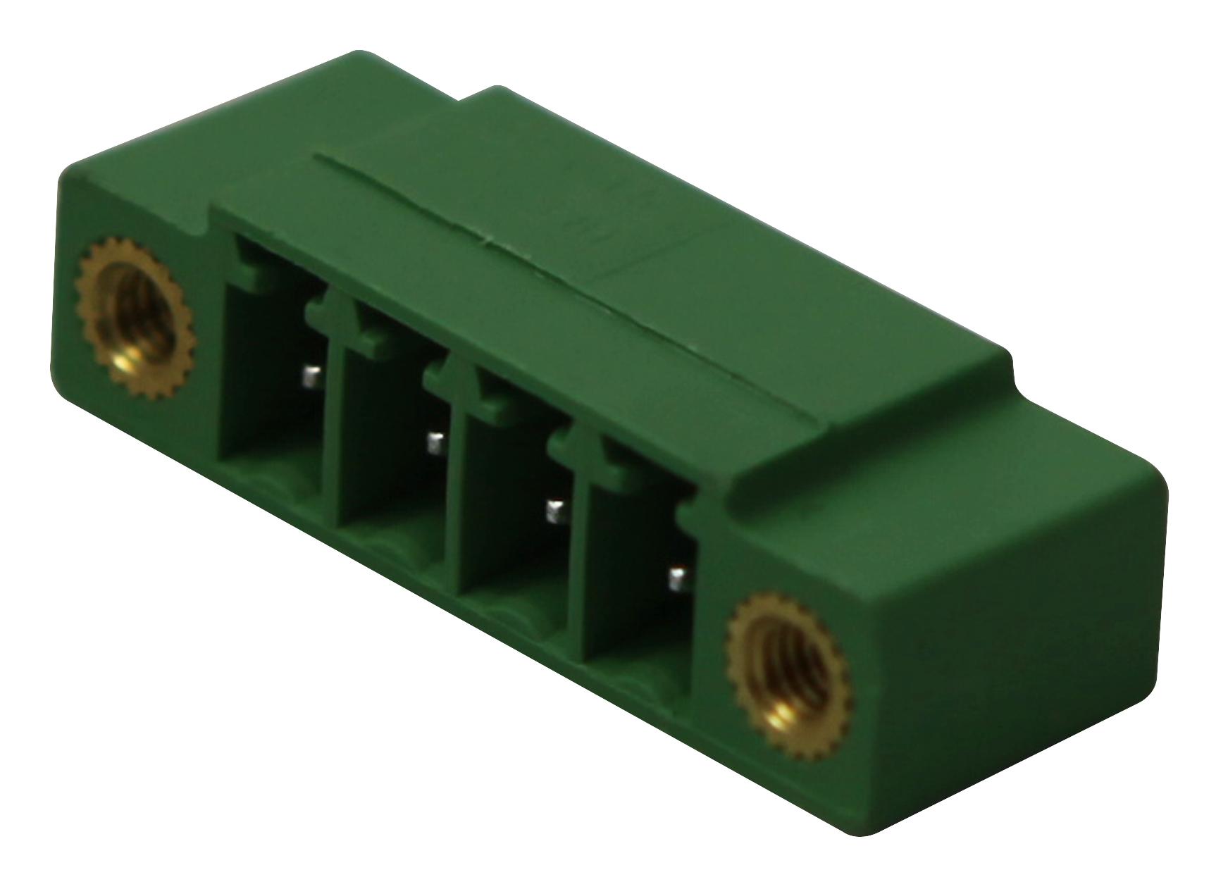 MCV 1,5/ 4-GF-3,81 HEADER, PCB, FLANGE, 3.81MM, 4WAY PHOENIX CONTACT