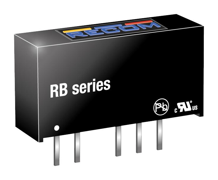 RB-0505S DC/DC, UNREG, 1W, 1KV, 05V, SIP7 RECOM POWER